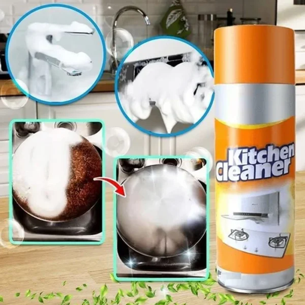 Multipurpose Bubble Foam Cleaner Kitchen Cleaner Spray Oil & Grease Stain Remover Foam - Image 5
