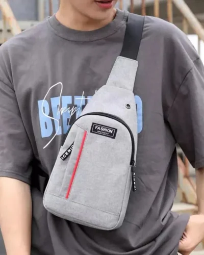 Waterproof Anti-Theft Crossbody Fanny Pack with USB Charging & Earphone Hook