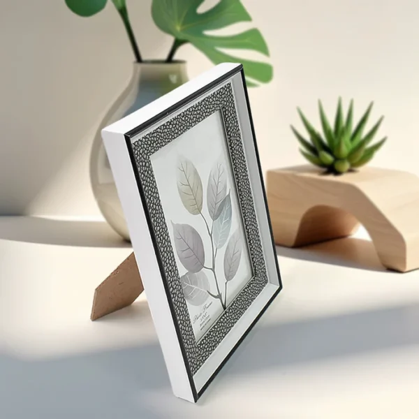 Modern Plastic Picture Frame Photo Holder (1 Pc / Mix Color & Design / 15×12 Cm) - Image 4