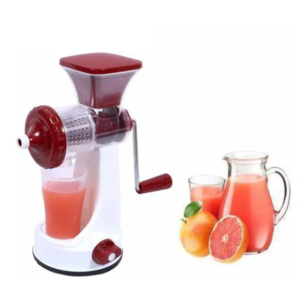 Manual Fruit Vegetable Juicer with Juice Cup and Waste Collector - Image 3