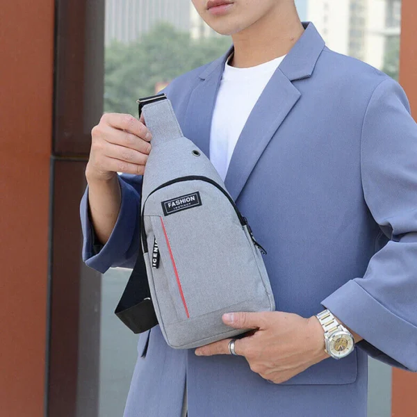 Waterproof Anti-Theft Crossbody Fanny Pack with USB Charging & Earphone Hook - Image 6