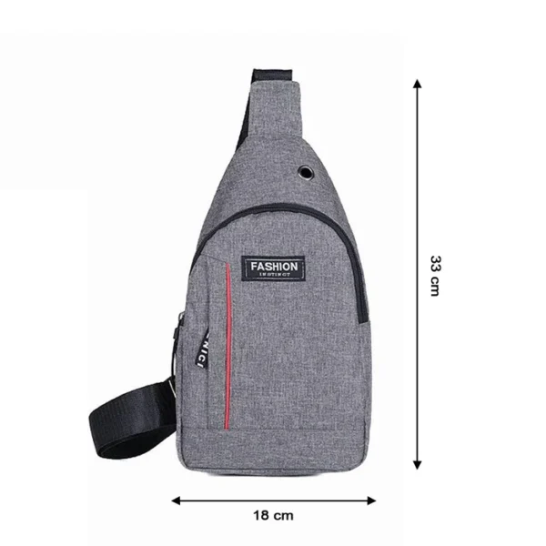 Waterproof Anti-Theft Crossbody Fanny Pack with USB Charging & Earphone Hook - Image 3