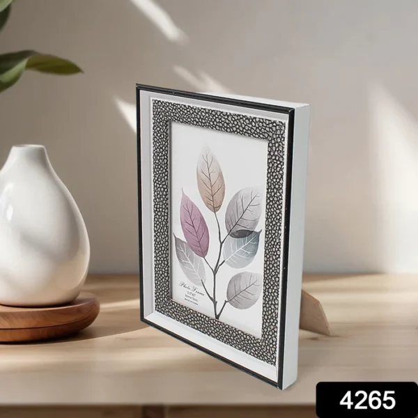 Modern Plastic Picture Frame Photo Holder (1 Pc / Mix Color & Design / 15×12 Cm) - Image 2