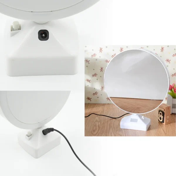 Plastic 2 in 1 Mirror Come Photo Frame with Led Light - Image 2