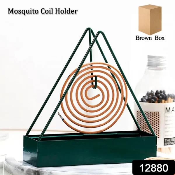 Mosquito Coil Holder Frame, Triangular Shape Iron Mosquito Incense Holder