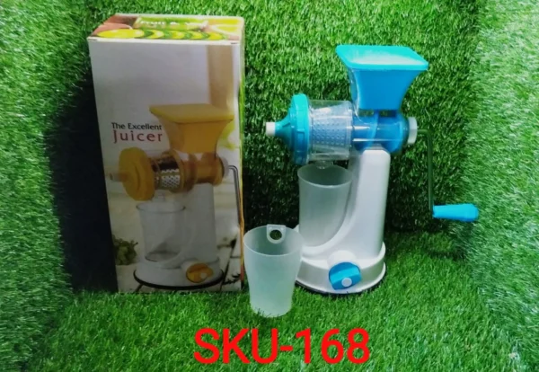 Manual Fruit Vegetable Juicer with Juice Cup and Waste Collector - Image 6