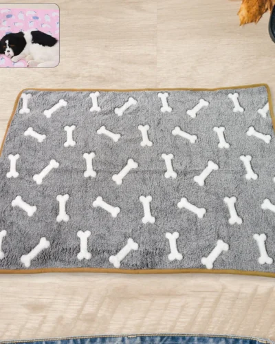 Pet Soft Cat Dog Blanket / Towel, Warm Sleep Mat (75×55 Cm / 1 Pc / Mix Color & Design)