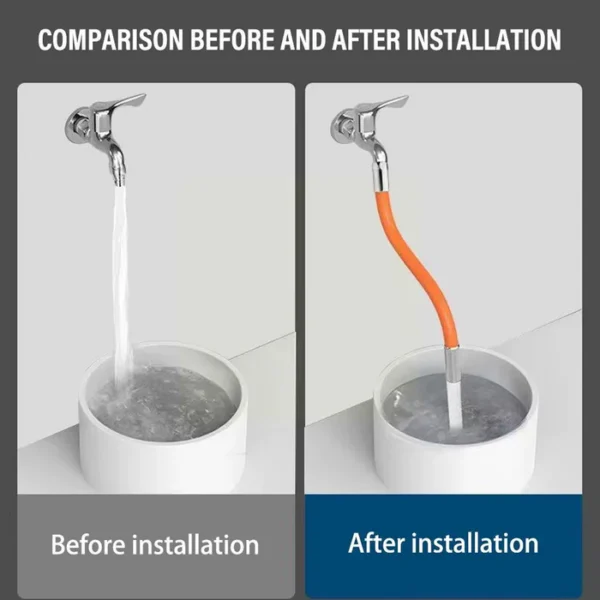 Flexible Faucet Extender Sprayer (27 Cm / Mix Design / 1 Pc) - Image 5