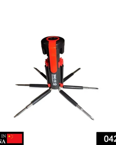 8 in 1 Multi-Function Screwdriver Kit with LED Portable Torch