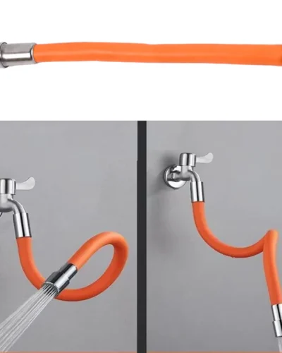Flexible Faucet Extender Sprayer (27 Cm / Mix Design / 1 Pc)