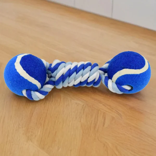 Durable Cotton Rope Dog Toy Two-Way Ball Design (1 Pc) - Image 5