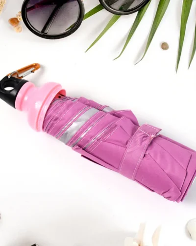 4 Fold Foldable Bottle Summer Umbrella for On-the-Go (1 Pc / Mix Color)